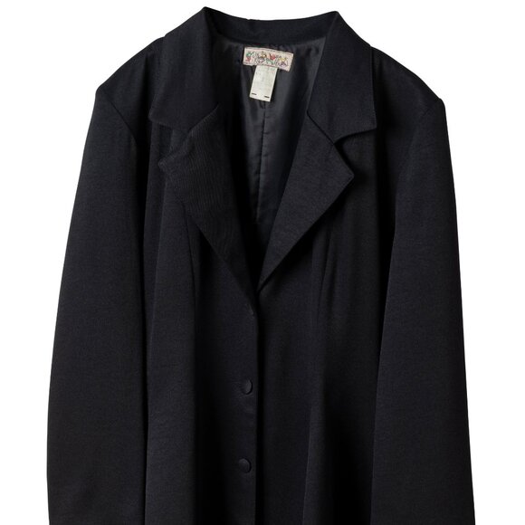 Ragazzo (Italy) Twill Wide Notch Lapel Swagger Coat - Picture 2 of 10